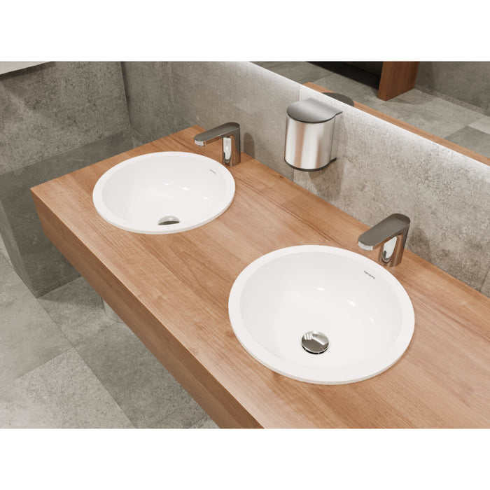 Hansgrohe Vernis Blend Electronic Basin Mixer with Temperature Pre-Adjustment Battery Operation - Chrome - Unbeatable Bathrooms