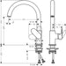 Hansgrohe Vernis Blend M35 Single Lever Kitchen Mixer 210 with Swivel Spout - Unbeatable Bathrooms
