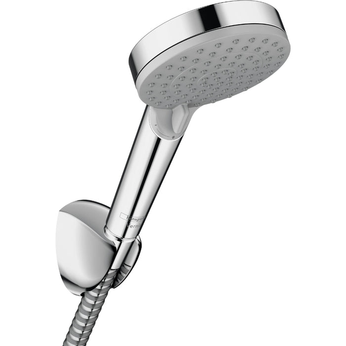 Hansgrohe Vernis Blend Shower Holder Set 100 Vario Ecosmart with Shower Hose 160 cm - Chrome - Unbeatable Bathrooms