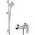 Hansgrohe Vernis Blend Shower System For Exposed Installation 100 Vario Ecosmart with Single Lever Shower Mixer and Shower Bar Crometta 65 cm - Chrome - Unbeatable Bathrooms