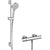 Hansgrohe Vernis Blend Shower System For Exposed Installation 100 Vernis Blend Vario Combi Ecostat S - Chrome - Unbeatable Bathrooms