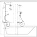 Hansgrohe Vernis Blend Showerpipe 200 1Jet with Bath Thermostat - Chrome - Unbeatable Bathrooms