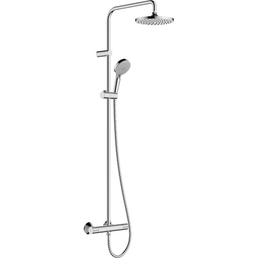 Hansgrohe Vernis Blend Showerpipe 200 1Jet Ecosmart+ with Thermostat - Chrome - Unbeatable Bathrooms