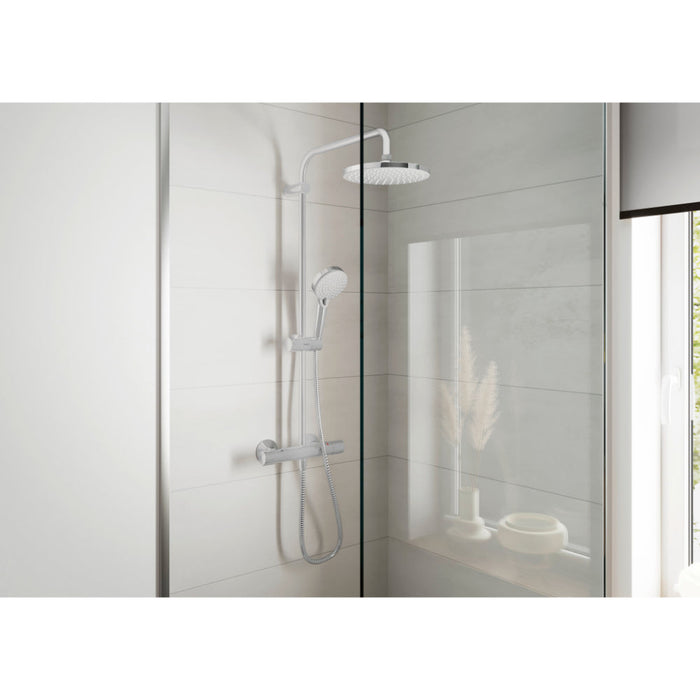Hansgrohe Vernis Blend Showerpipe 200 1Jet with Thermostat - Unbeatable Bathrooms