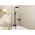 Hansgrohe Vernis Blend Showerpipe 240 1Jet with Bath Thermostat - Matt Black - Unbeatable Bathrooms