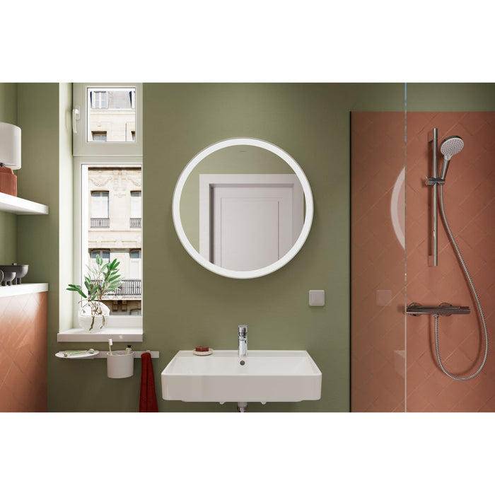 Hansgrohe Xarita Lite S Mirror with Circular Led Lights 700/30 For Wall Switch - Unbeatable Bathrooms