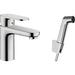 Hansgrohe Vernis Blend Single Lever Basin Mixer 100 with Bidet Spray and Shower Hose 160 cm - Chrome - Unbeatable Bathrooms