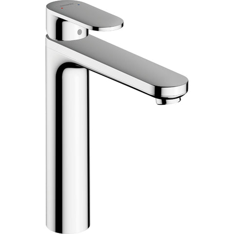 Hansgrohe Vernis Blend Single Lever Basin Mixer 190 with Isolated Water Conduction and Pop-Up Waste Set - Chrome - Unbeatable Bathrooms