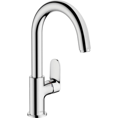 Hansgrohe Vernis Blend Single Lever Basin Mixer with Swivel Spout and Pop-Up Waste Set - Chrome - Unbeatable Bathrooms