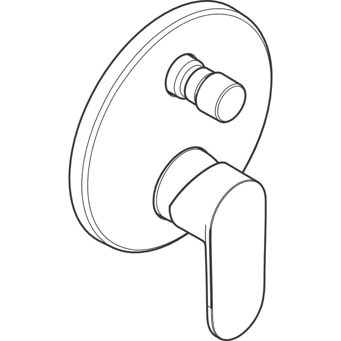 Hansgrohe Vernis Blend Single Lever Bath Mixer For Concealed Installation - Unbeatable Bathrooms