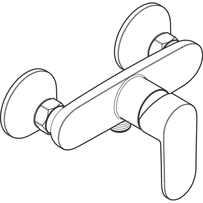 Hansgrohe Vernis Blend Single Lever Shower Mixer For Exposed Installation - Unbeatable Bathrooms