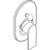 Hansgrohe Vernis Shape Single Lever Bath Mixer For Concealed Installation - 71458000 - Unbeatable Bathrooms