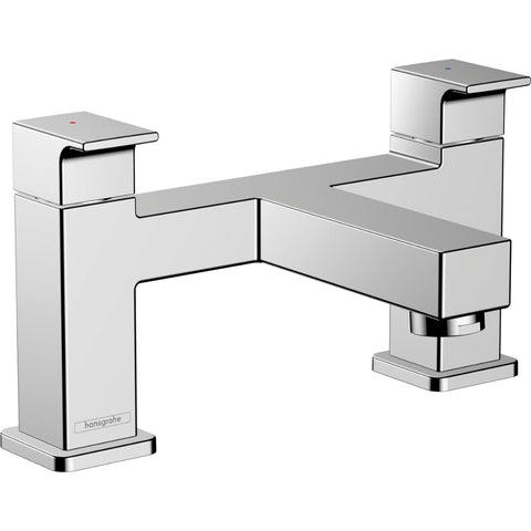 Hansgrohe Vernis Shape 2-Hole Rim Mounted Bath Mixer - Unbeatable Bathrooms