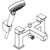 Hansgrohe Vernis Shape 2-Hole Rim Mounted Bath Mixer with Diverter Valve and Vernis Blend Hand Shower Vario - Chrome - Unbeatable Bathrooms