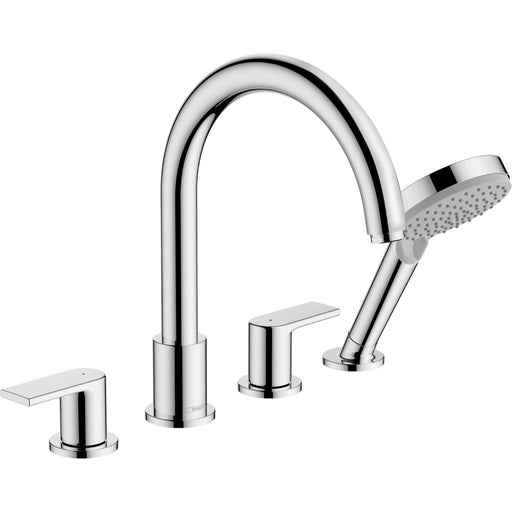 Hansgrohe Vernis Shape 4-Hole Rim Mounted Bath Mixer - Unbeatable Bathrooms