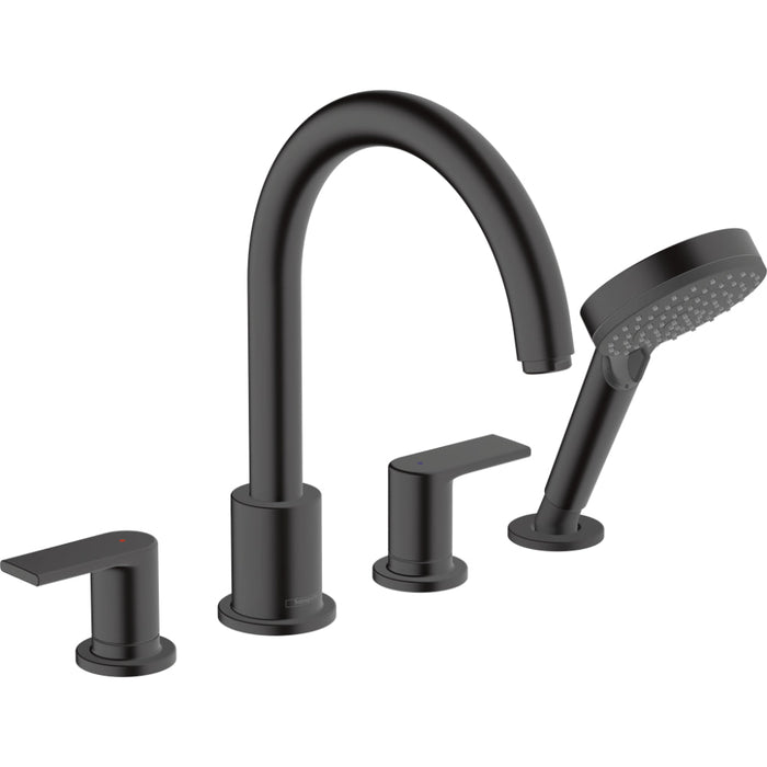 Hansgrohe Vernis Shape 4-Hole Rim Mounted Bath Mixer - Unbeatable Bathrooms
