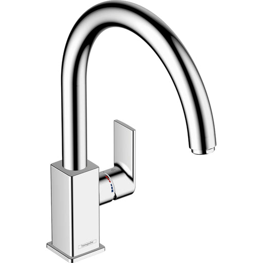 Hansgrohe Vernis Shape M35 Single Lever Kitchen Mixer 210 with Swivel Spout - Unbeatable Bathrooms