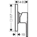 Hansgrohe Vernis Shape Shower Mixer Set For Concealed Installation - Chrome - Unbeatable Bathrooms