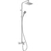 Hansgrohe Vernis Shape Showerpipe 230 1Jet with Bath Thermostat - Chrome - Unbeatable Bathrooms