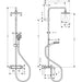 Hansgrohe Vernis Shape Showerpipe 230 1Jet Ecosmart with Bath Thermostat - Chrome - Unbeatable Bathrooms