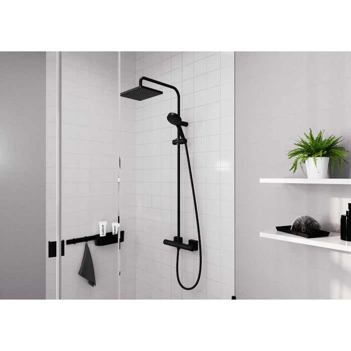 Hansgrohe Vernis Shape Showerpipe 230 1Jet with Thermostat - Unbeatable Bathrooms