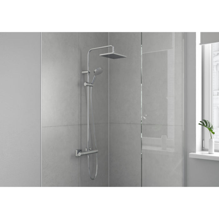 Hansgrohe Vernis Shape Showerpipe 230 1Jet with Thermostat - Unbeatable Bathrooms