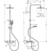 Hansgrohe Vernis Shape Showerpipe 240 1Jet with Bath Thermostat - Matt Black - Unbeatable Bathrooms