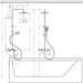 Hansgrohe Vernis Shape Showerpipe 240 1Jet with Bath Thermostat - Matt Black - Unbeatable Bathrooms