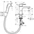 Hansgrohe Vernis Shape Single Lever Basin Mixer 100 with Bidet Spray and Shower Hose 160 cm - Chrome - Unbeatable Bathrooms