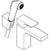 Hansgrohe Vernis Shape Single Lever Basin Mixer 100 with Bidet Spray and Shower Hose 160 cm - Chrome - Unbeatable Bathrooms