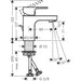 Hansgrohe Vernis Shape Single Lever Basin Mixer 70 with Metal Pop-Up Waste Set - Chrome - Unbeatable Bathrooms
