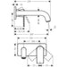 Hansgrohe Vernis Shape Single Lever Basin Mixer For Concealed Installation Wall-Mounted with Spout 20,7 cm - Unbeatable Bathrooms