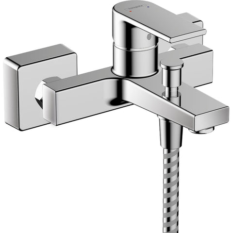 Hansgrohe Vernis Shape Single Lever Bath Mixer For Exposed Installation with 2 Flow Rates - Chrome - Unbeatable Bathrooms