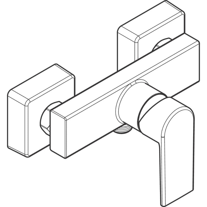 Hansgrohe Vernis Shape Single Lever Shower Mixer For Exposed Installation - Unbeatable Bathrooms