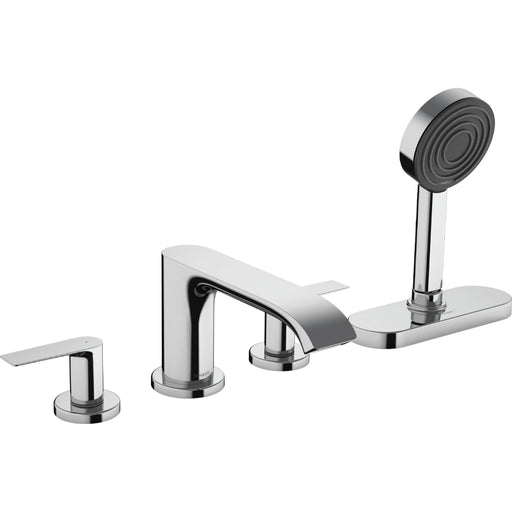 Hansgrohe Vivenis 4-Hole Rim Mounted Bath Mixer with Sbox - Unbeatable Bathrooms