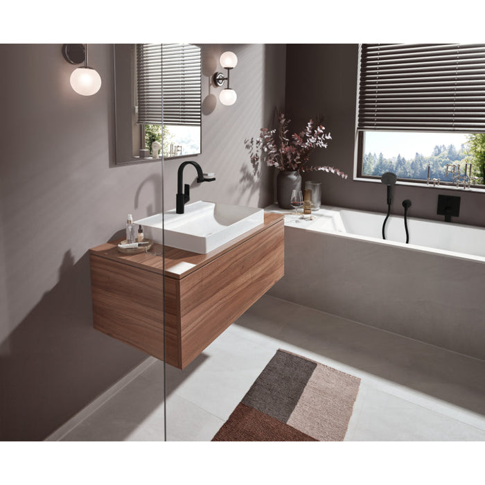 Hansgrohe Vivenis Single Lever Basin Mixer 210 with Swivel Spout and Pop-Up Waste Set - Unbeatable Bathrooms