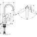 Hansgrohe Vivenis Single Lever Basin Mixer 210 with Swivel Spout Without Waste Set - Unbeatable Bathrooms
