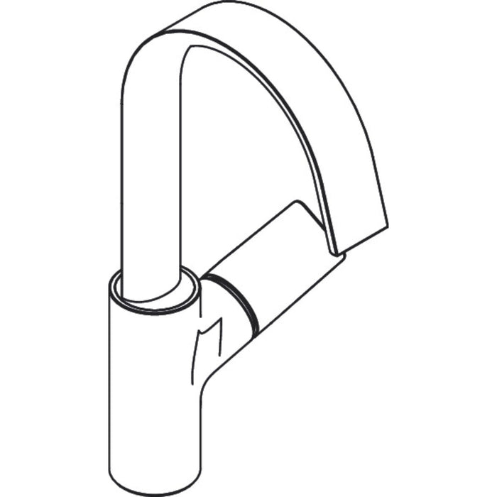 Hansgrohe Vivenis Single Lever Basin Mixer 210 with Swivel Spout Without Waste Set - Unbeatable Bathrooms