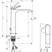 Hansgrohe Vivenis Single Lever Basin Mixer 250 Coolstart For Washbowls with Pop-Up Waste Set - Unbeatable Bathrooms