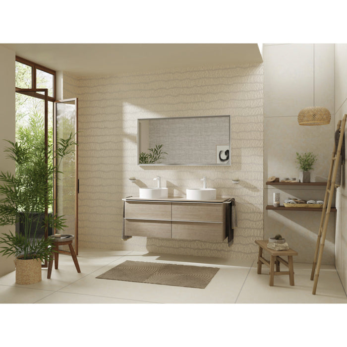 Hansgrohe Xarita E Mirror with Led Lights 1400/50 Ir Sensor - Matt White - Unbeatable Bathrooms
