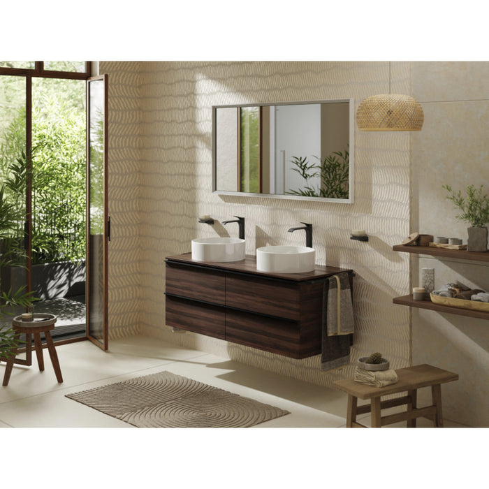 Hansgrohe Xarita E Mirror with Led Lights 1400/50 Ir Sensor - Matt White - Unbeatable Bathrooms