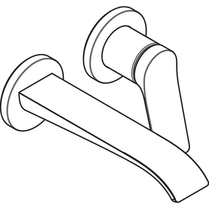 Hansgrohe Vivenis Single Lever Basin Mixer For Concealed Installation Wall-Mounted with Spout 192 mm - Unbeatable Bathrooms