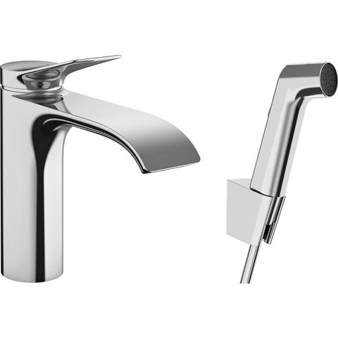 Hansgrohe Vivenis Single Lever Basin Mixer with Bidette Hand Shower and Shower Hose 1.6 M - Unbeatable Bathrooms