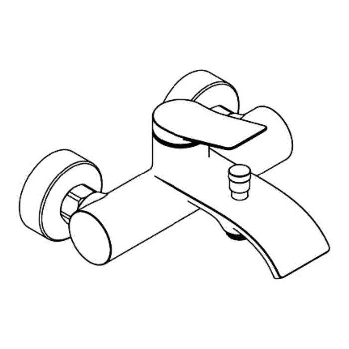 Hansgrohe Vivenis Single Lever Bath Mixer For Exposed Installation - Unbeatable Bathrooms