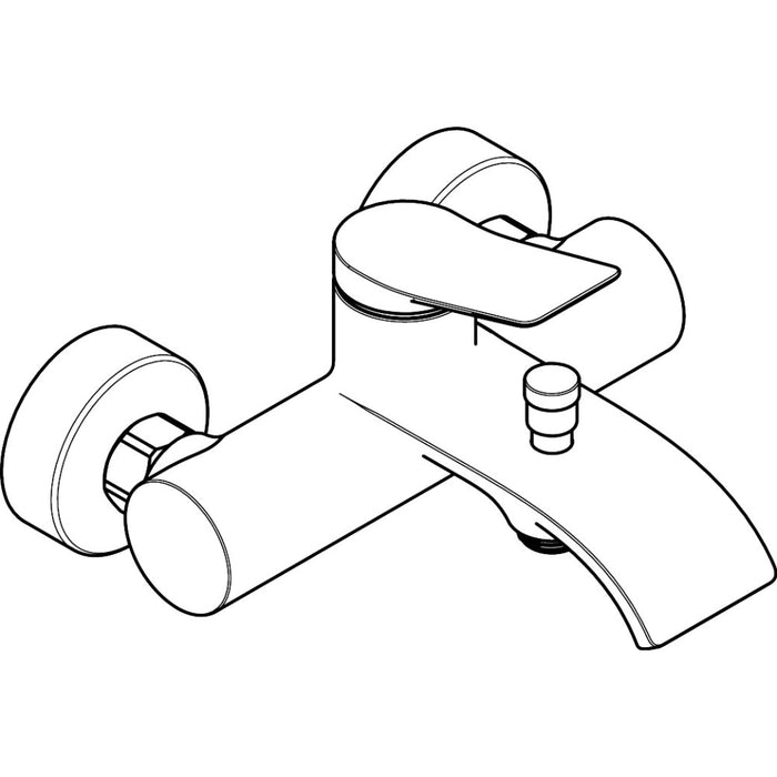 Hansgrohe Vivenis Single Lever Bath Mixer For Exposed Installation - Unbeatable Bathrooms