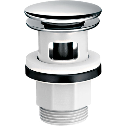 Hansgrohe Waste Set Plastic Push-Open For Basin and Bidet Mixers - Chrome - Unbeatable Bathrooms