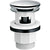 Hansgrohe Waste Set Plastic Push-Open For Basin and Bidet Mixers - Chrome - Unbeatable Bathrooms
