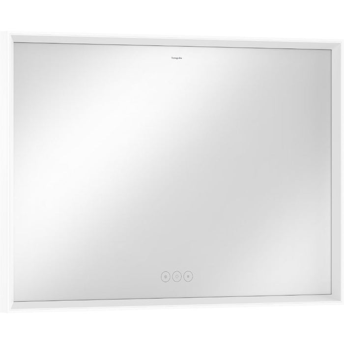 Hansgrohe Xarita E Mirror with Led Lights 1000/50 Capacitive Touch Sensor - Matt White - Unbeatable Bathrooms