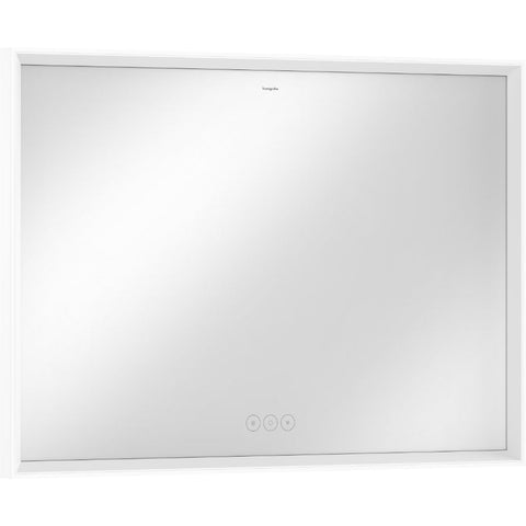 Hansgrohe Xarita E Mirror with Led Lights 1000/50 Capacitive Touch Sensor - Matt White - Unbeatable Bathrooms