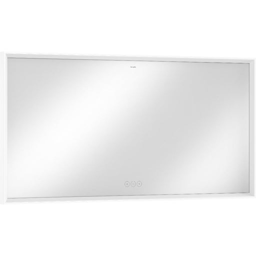 Hansgrohe Xarita E Mirror with Led Lights 1400/50 Capacitive Touch Sensor - Matt White - Unbeatable Bathrooms